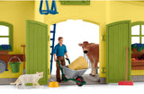 #42605 1/20 Yellow Barn with Animals & Accessories