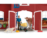 #42606 1/20 Large Red Barn with Animals & Accessories