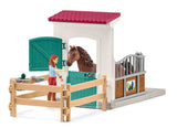 #42710 1/20 Horse Stall with Horse Club Hannah & Cayenne