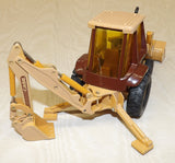 #SY410 1/32 Case 580K Backhoe Loader - Cracked Cylinders & Tire, AS IS