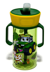 #Y12079 John Deere Kids 12 oz Pop Up Straw Trainer Cup