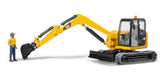 #02467 1/16 Caterpillar Mini Excavator with Worker