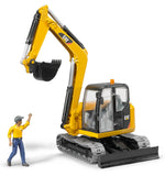 #02467 1/16 Caterpillar Mini Excavator with Worker