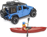 #02529 1/16 Jeep Wrangler Rubicon Unlimited with Kayak & Kayaker