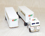 #1043T 1/87 Consolidated Freightways Freightliner COE with Pup Trailers - Used, No Package, AS IS