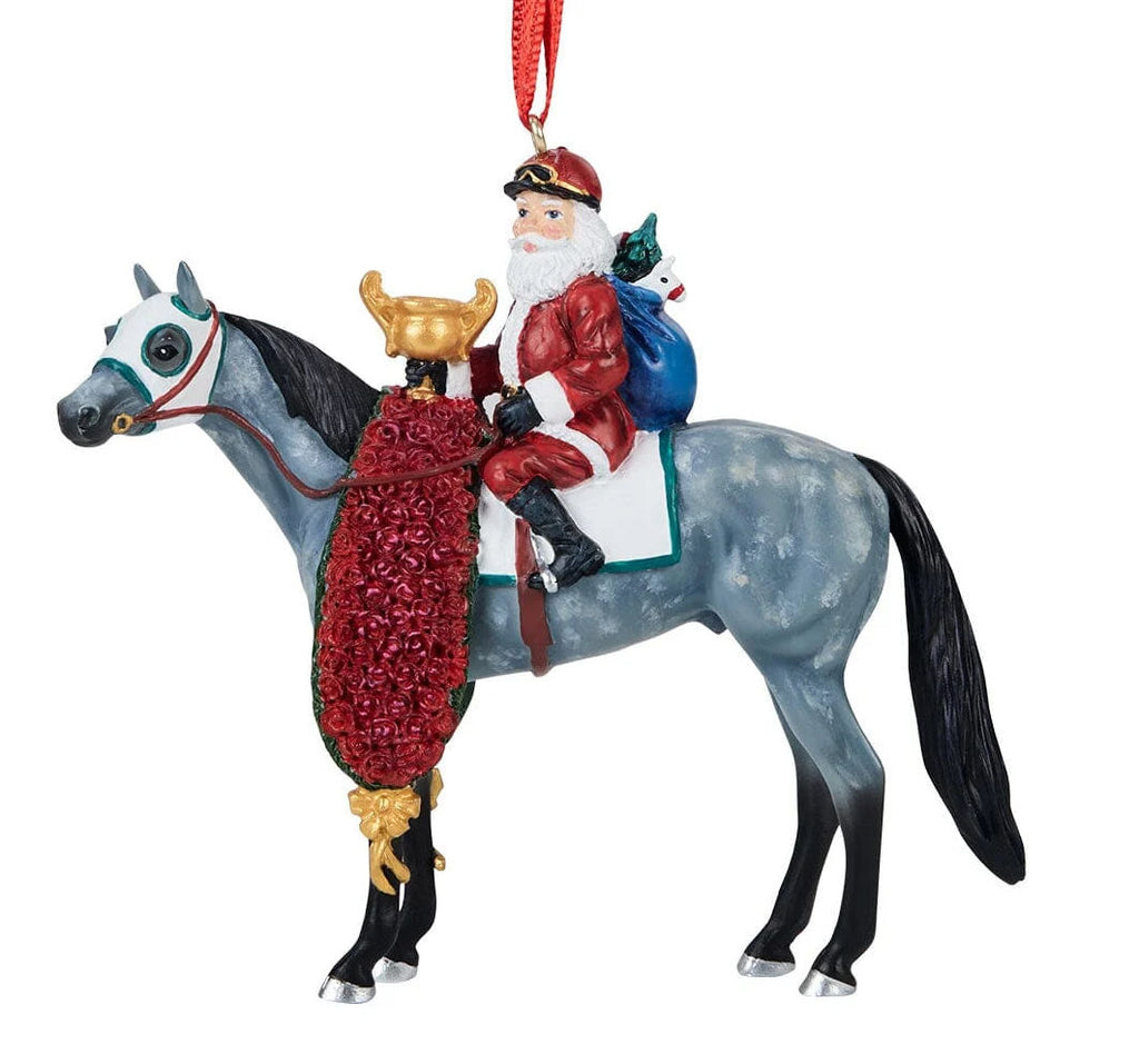 #B-HP-10542  Off to the Races, 2026 Santa Ornament