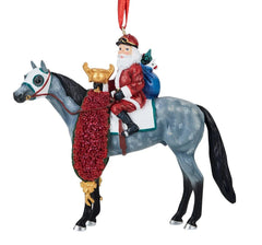 #B-HP-10542  Off to the Races, 2026 Santa Ornament