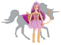 #B-FS-10659 1/12 Lyra, Unicorn Rider & Tack Playset