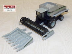 #1284EO 1/64 Deutz-Allis R-50 Gleaner Combine with 2 Heads - Opened Box