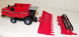 #138063 1/64 Massey Ferguson 8680 Combine with 2 Heads - No Box, AS IS