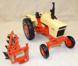 #14197 1/16 Case 970 Agri King Plow Tractor with 4-Bottom Plow - No Box, AS IS