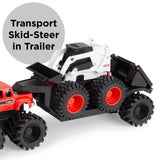 #16507 Monster Treads Bobcat Skid Steer Truck & Trailer Set