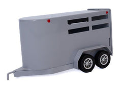 #200847 1/16 Gray Bumper Pull 2-Horse Trailer