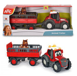 #204115012 Massey Ferguson Tractor & Animal Trailer Set with Sound