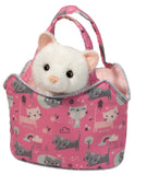#2219D Purr-fect Pals Sassy Sak with White Cat Plush