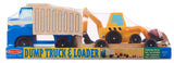 #2757 Wooden Dump Truck & Loader Set