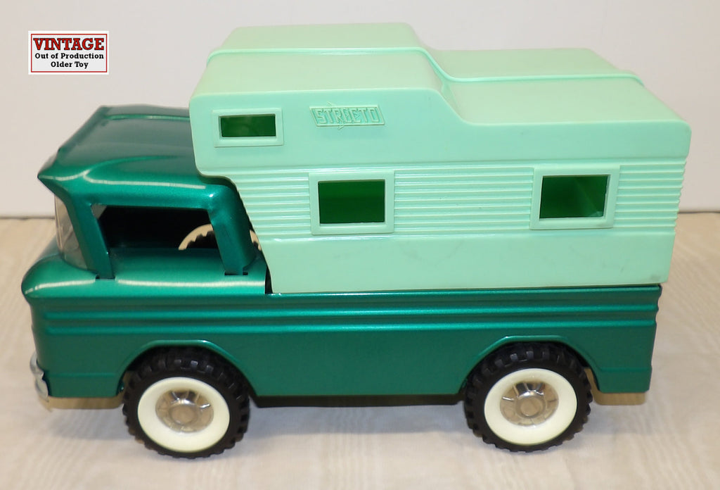 #293S Structo Green Camper Truck - No Box, AS IS