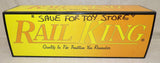 #30-7673 1/48 Rail King Flatcar with 1/50 Caterpillar Motor Grader, O Gauge