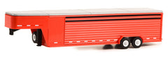 #30423 1/64 Red 26-Foot Continuous Slat Gooseneck Livestock Trailer