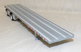 #30468 1/64 Black Peterbilt 379 with 36" Sleeper and Wilson Roadbrute Spread-Axle Flatbed Trailer