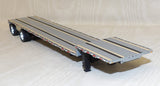 #30846 1/64 White Kenworth W900 with Transcraft Drop Deck Spread Axle Trailer