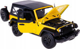 #31676YL 1/18 Yellow 2014 Jeep Wrangler Willys