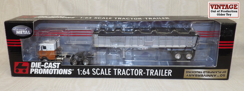 #32083 1/64 Plainfield Trucking 1968 White Freightliner COE with East End Dump Trailer, Pre-Owned - AS IS