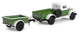#32320-A 1/64 1950 Dodge Power Wagon with 1/4 Ton Cargo Trailer