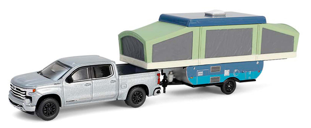 #32320-D 1/64 2024 Chevrolet Silverado High Country Pickup with Pop-Up Camper