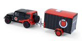 #32330-C 1/64 Diablo Sport 2012 Jeep Wrangler Unlimited with Small Cargo Trailer
