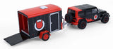 #32330-C 1/64 Diablo Sport 2012 Jeep Wrangler Unlimited with Small Cargo Trailer