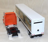 #32502 1/64 AGCO Gleaner Peterbilt 379 Conventional Semi with Coin Bank Trailer
