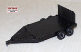 #370091 1/64 Black Flatbed Trailer with Ramp - Used, AS IS