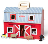 #3700MD Fold & Go Wooden Barn with Animals