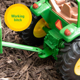 #37163 1/16 John Deere Utility Tractor & Flare Box Wagon Set
