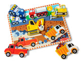 #3727 Wooden Chunky Construction Puzzle, 6 Piece