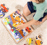 #3727 Wooden Chunky Construction Puzzle, 6 Piece