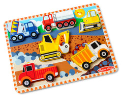 #3727 Wooden Chunky Construction Puzzle, 6 Piece