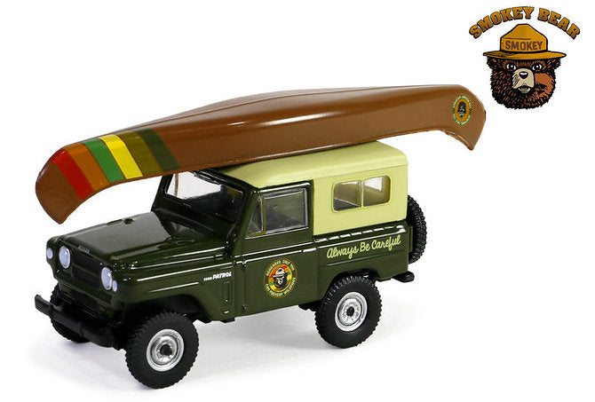 #38060-F 1/64 1980 Nissan Patrol with Canoe, Smokey Bear Series