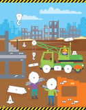 #391501 Trucks & Diggers Sticker Art Activity Book