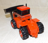 #4199A 1/64 Big Bud 525/84 4WD Tractor with Blade & Single Wheels, Industrial Orange - AS IS