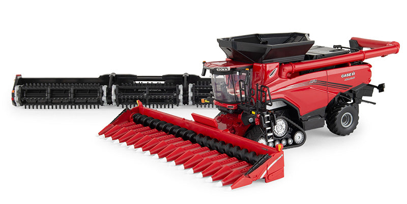 #44505 1/64 Case-IH Axial-Flow AF9 Tracked Combine with Corn & Draper Heads, Prestige Collection