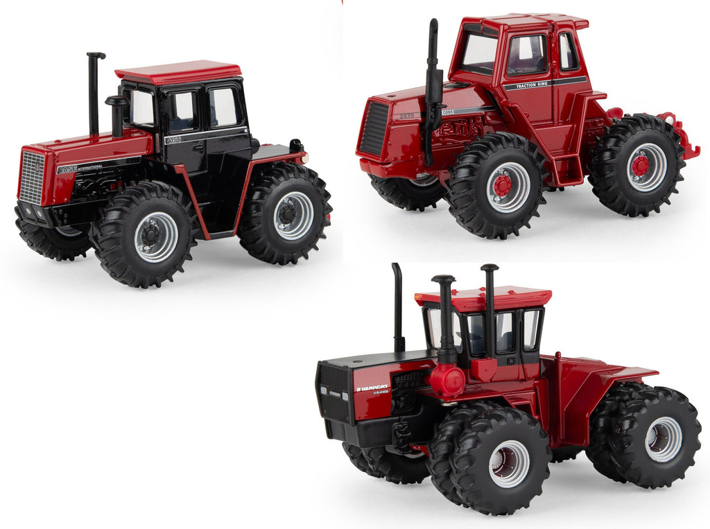 #44524C 1/64 Case-IH 2670/Bearcat IV KM-225/4156 4WD Tractor Set, TTT 42nd Anv. Ed. - Red Chase Version