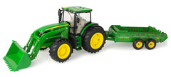 #45960 1/16 John Deere 6210R Tractor with Loader & Dirty 780 Manure Spreader