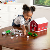 #47333 John Deere Red Barn 24-pc Farm Playset