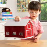 #47333 John Deere Red Barn 24-pc Farm Playset
