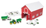 #47333 John Deere Red Barn 24-pc Farm Playset