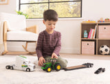 #47679 1/32 John Deere Peterbilt 579 with Lowboy Trailer & John Deere 7290R Tractor