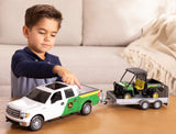#47716 1/16 John Deere Ford F-150 Pickup with Trailer & John Deere Gator