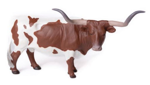 #500271 1/16 Red & White Texas Longhorn Steer